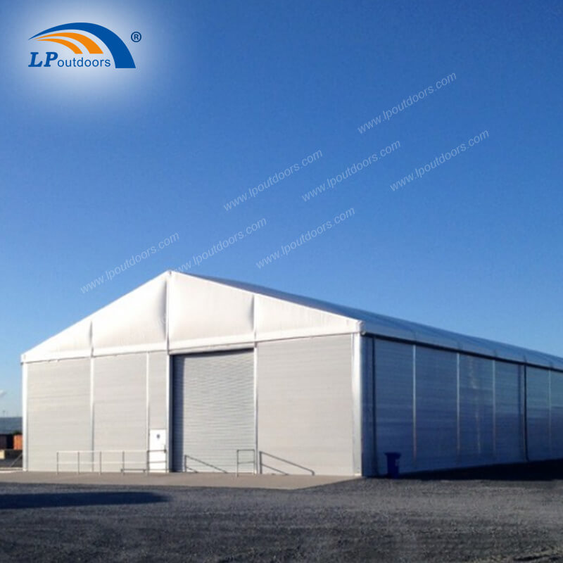 Tente d'entrepôt en aluminium gonflable à double toit en PVC, isolation thermique, pour atelier industriel temporaire