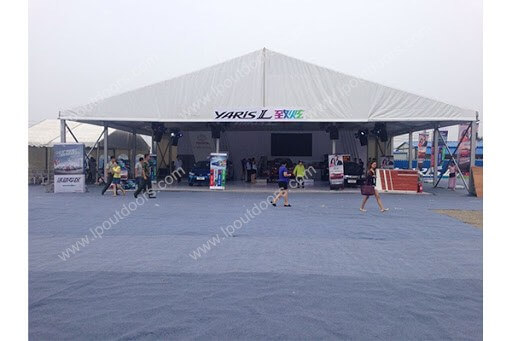 Grande tente de fête à cadre en aluminium étanche pour l'événement de salon de l'automobile en plein air