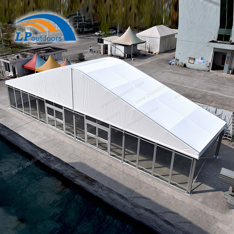 Construction portative de tente en aluminium d'entrepôt avec le grand espace de stockage