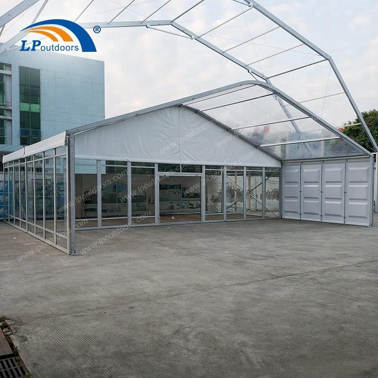 Tente d'événement de chapiteau de toit transparent en aluminium extérieur de 250 personnes pour le mariage ou le festival 